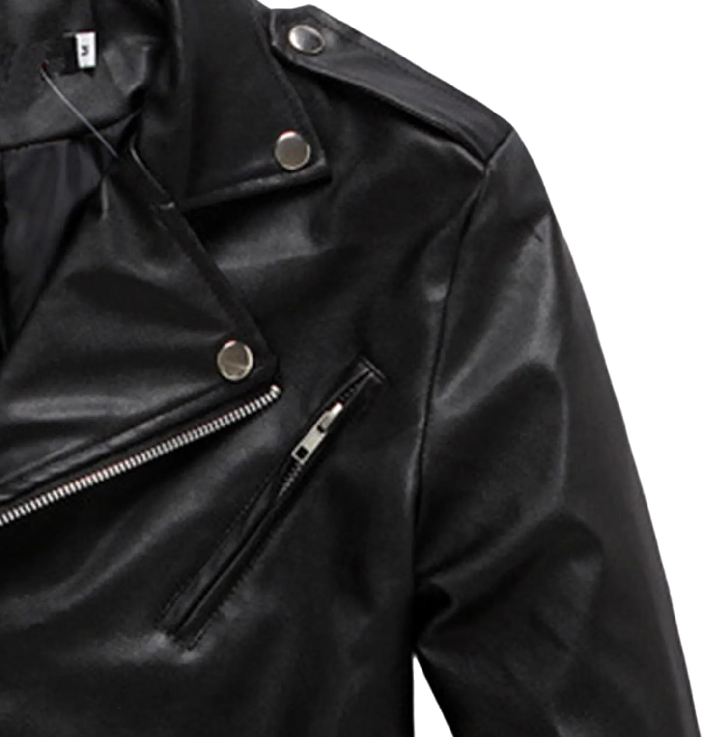 JEsilunmaMY Men's Asymmetric Zip Belt Leather Jacket Suit Collar Vintage Motorcycle Biker Jacket Winter Slim Bomber Jacket