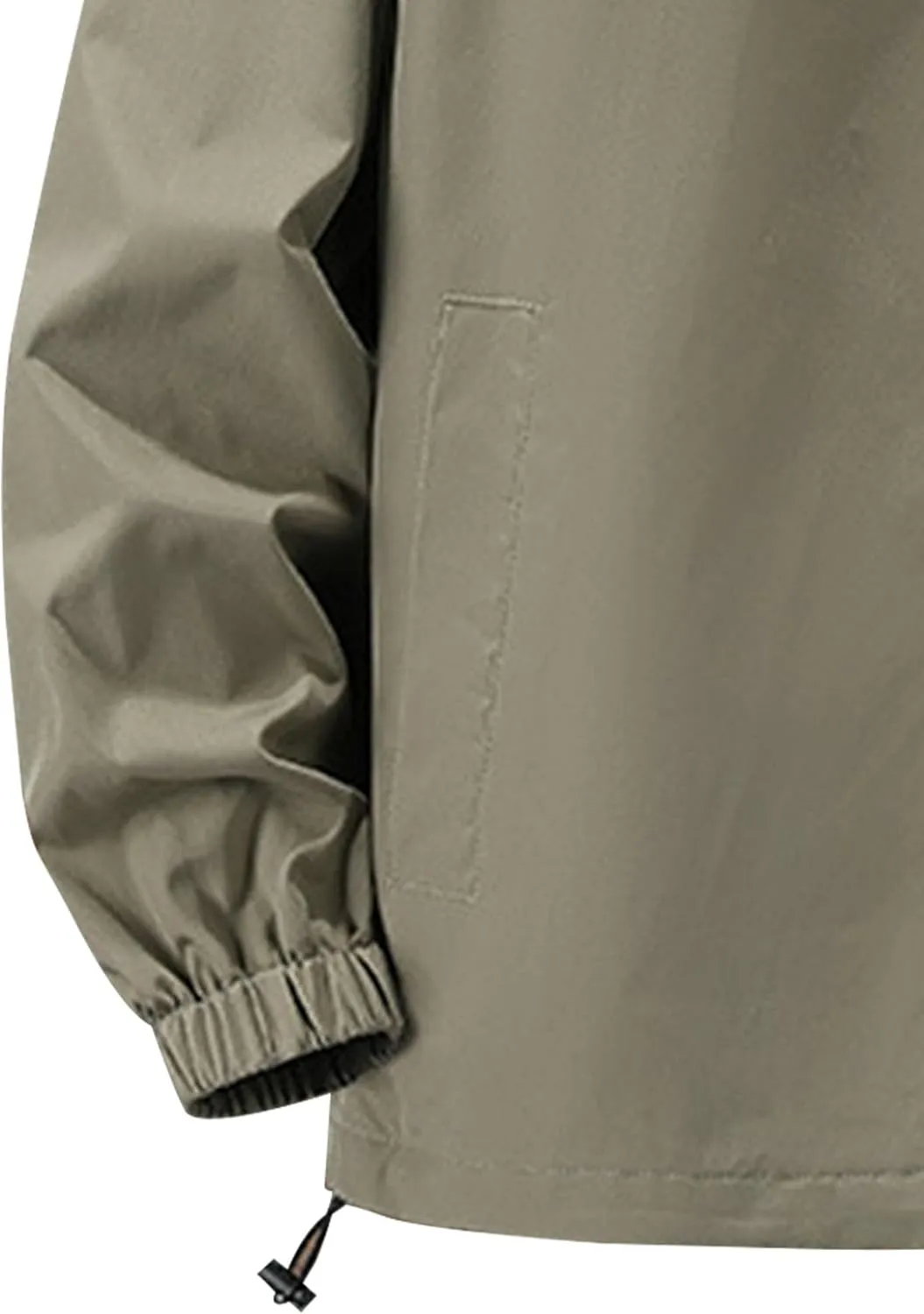 JEsilunmaMY Men's Cotton Cargo Casual Hooded Jackets Zip Up Lightweight Waterproof Varsity Coat Solid Color Loose Bomber Coat