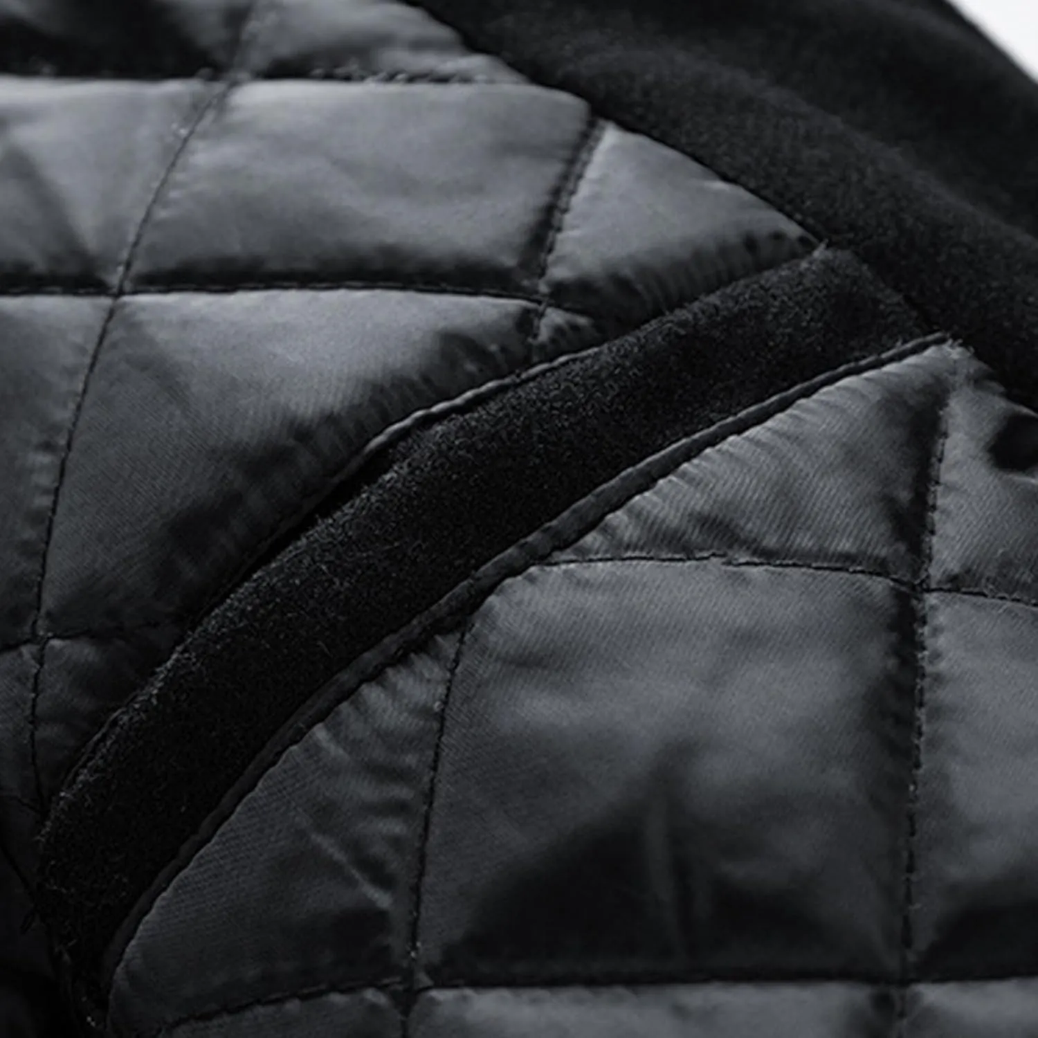 JEsilunmaMY Men's Fashion Varsity Jacket Casual Leather Sleeve Quilted Bomber Jacket Wool Blend College Baseball Jacket