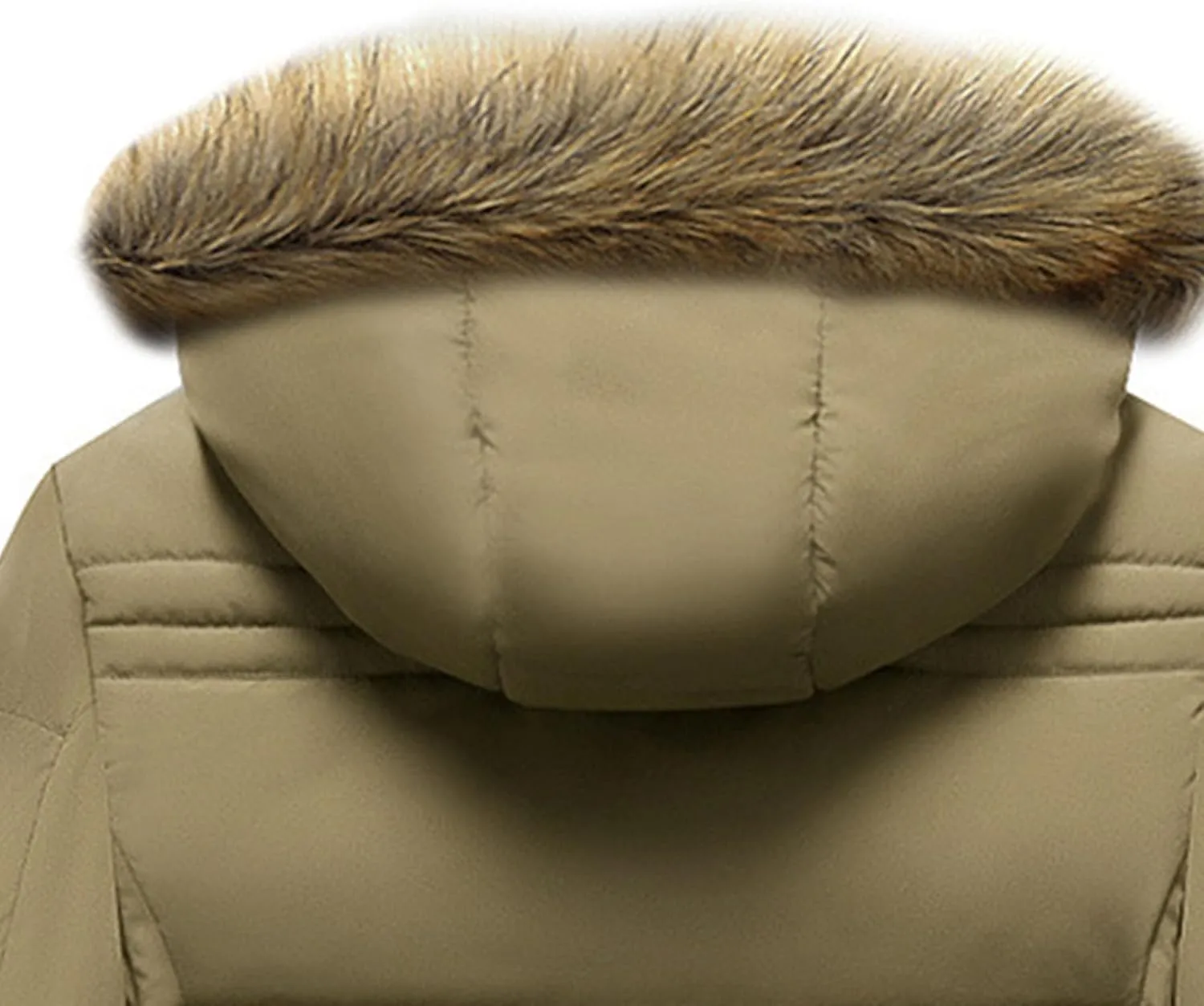 JEsilunmaMY Men's Sherpa Lined Parka Winter Coats Thicken Fleece Puffer Jacket With Fur Hood Warm Anorak Padded Windbreaker