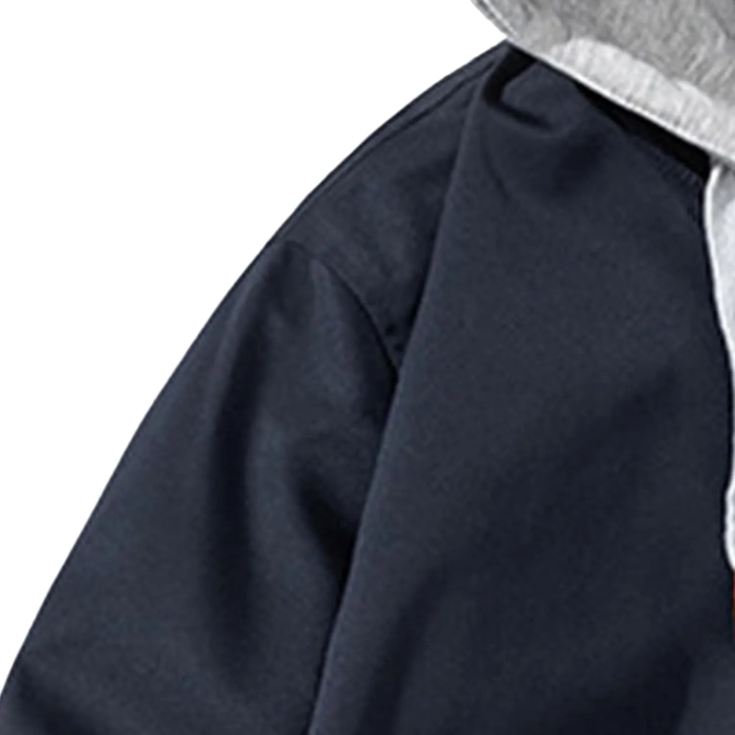 JEsilunmaMY Men's Solid Color Cotton Cargo Jacket Mock Neck Zip Up Baseball Bomber Coat Windproof Padded Varsity Jacket