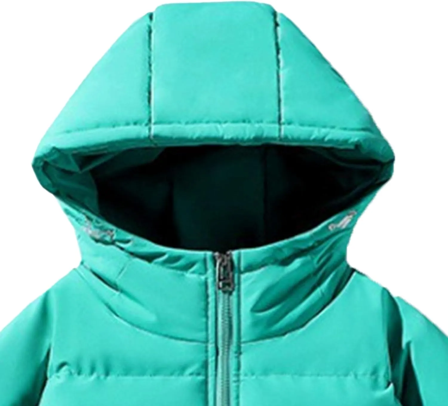 JEsilunmaMY Men's Solid Color Hooded Puffer Jackets Windproof Thicken Warm Padded Jackets Insulated Down Quilted Winter Coats