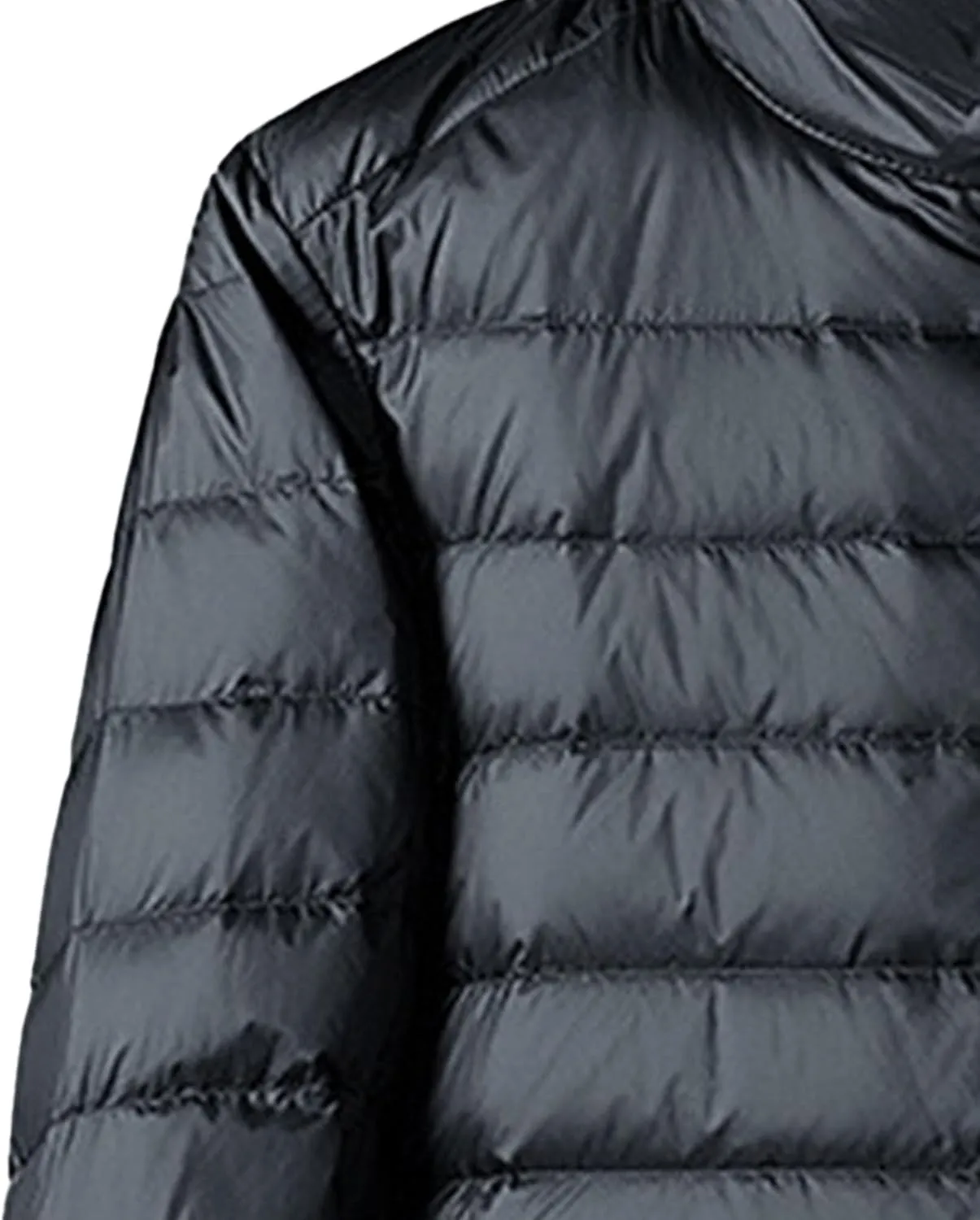 JEsilunmaMY Men's Thermal Sport Cropped Down Jacket Stand Collar Lightweight Packable Puffer Jacket Casual Warm Winter Coats