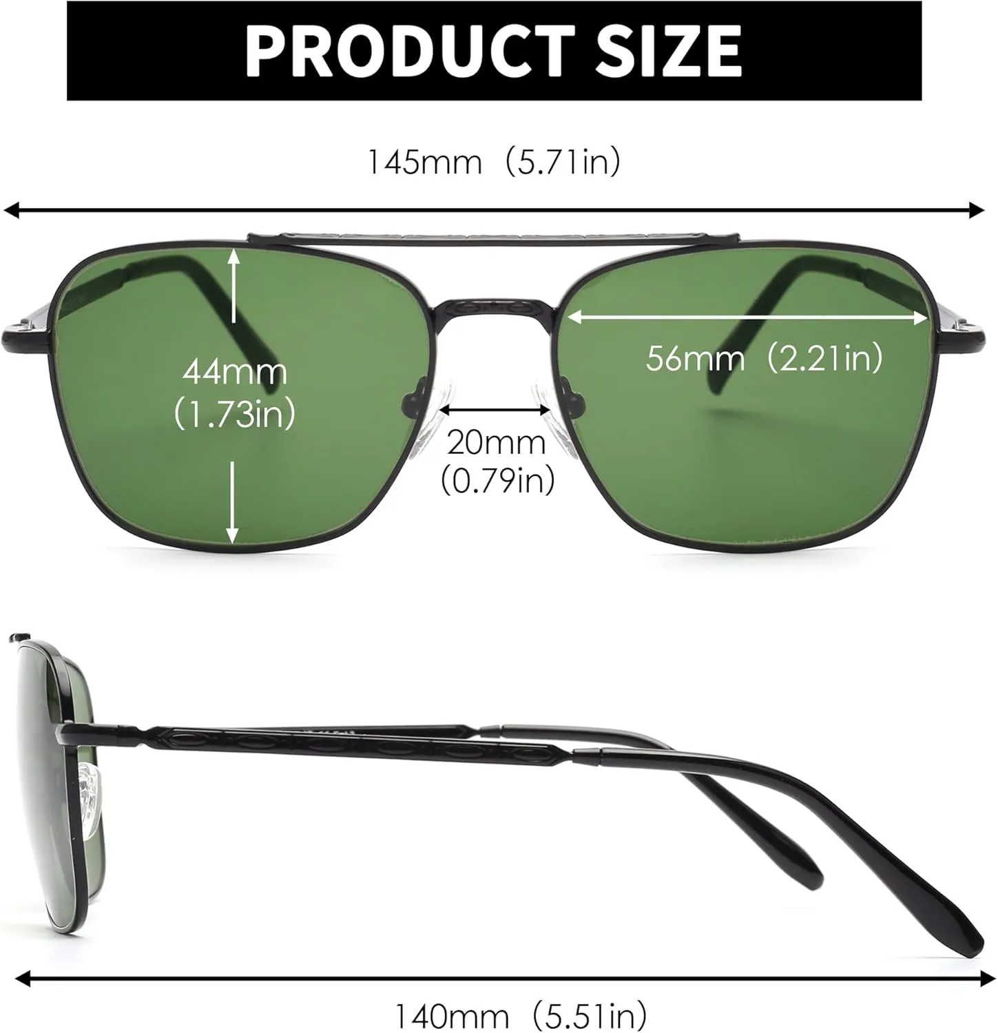 JIM HALO Retro Square Aviator Sunglasses Premium Glass Lens Flat Metal Eyewear Men Women