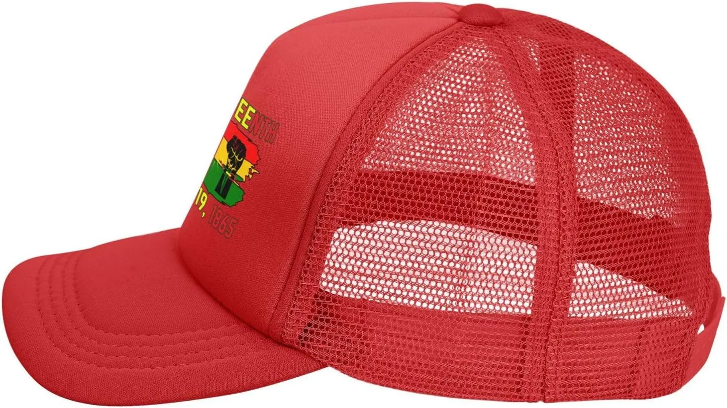 June 19th 1865 Juneteenth Baseball Cap Men Women Freedom Day Black-Pride Black History Month Mesh Cap Trucker Hat