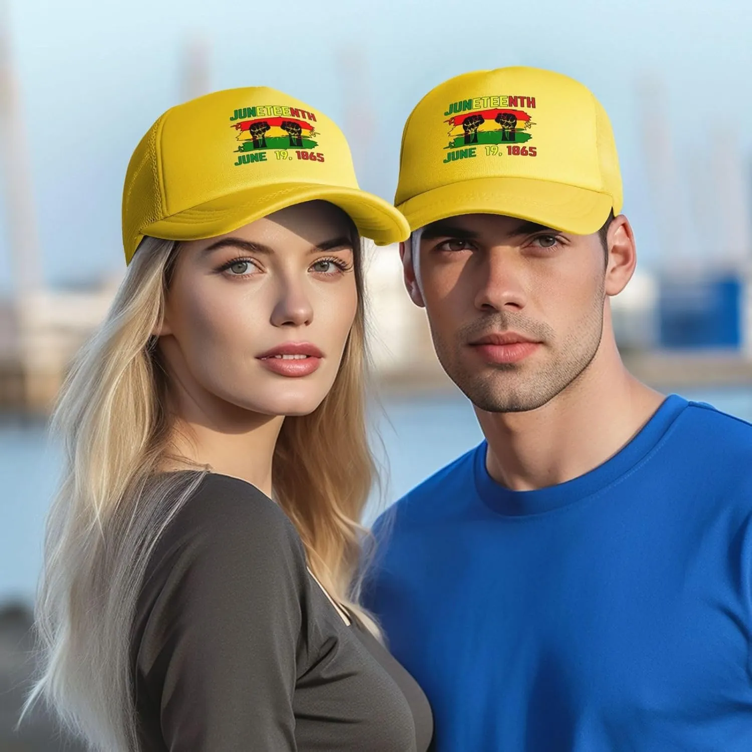 June 19th 1865 Juneteenth Baseball Cap Men Women Freedom Day Black-Pride Black History Month Mesh Cap Trucker Hat