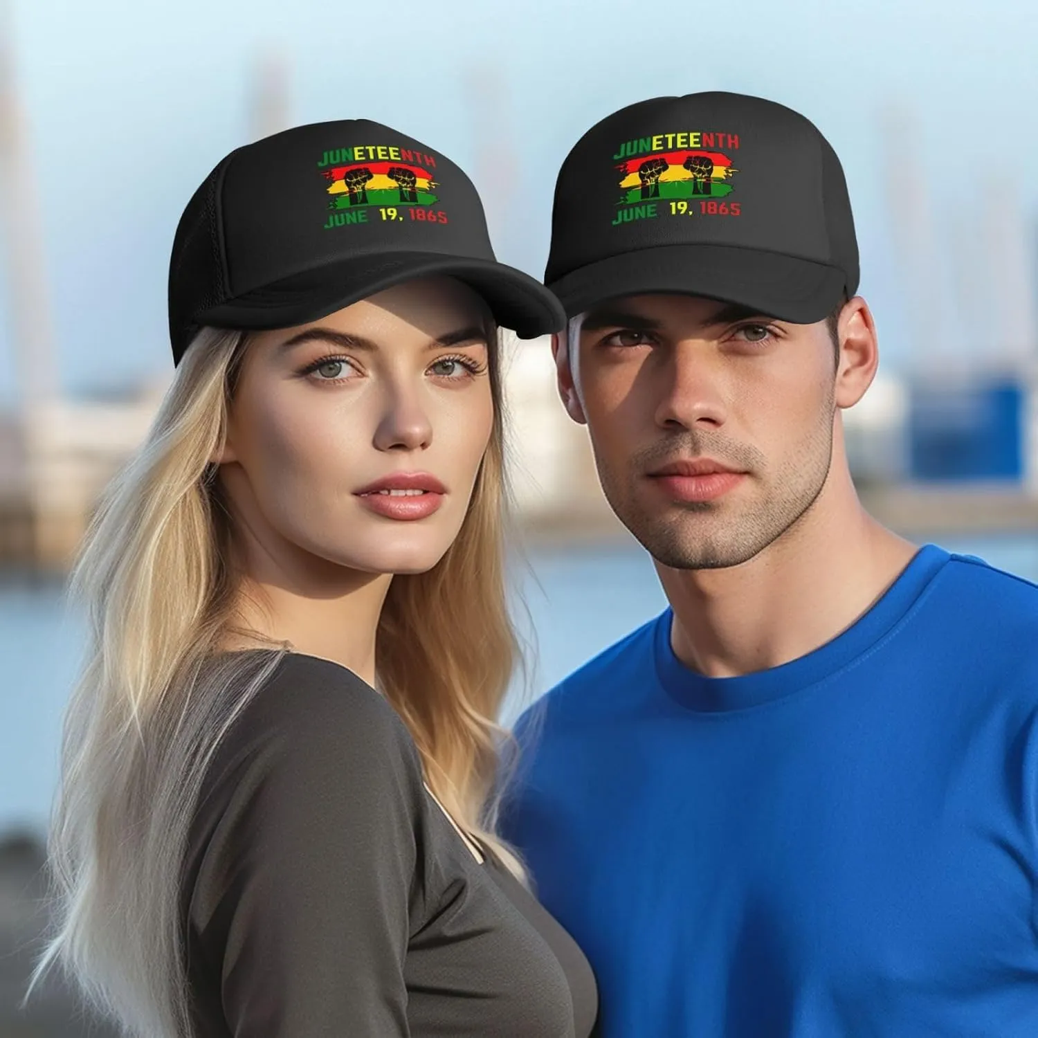June 19th 1865 Juneteenth Baseball Cap Men Women Freedom Day Black-Pride Black History Month Mesh Cap Trucker Hat