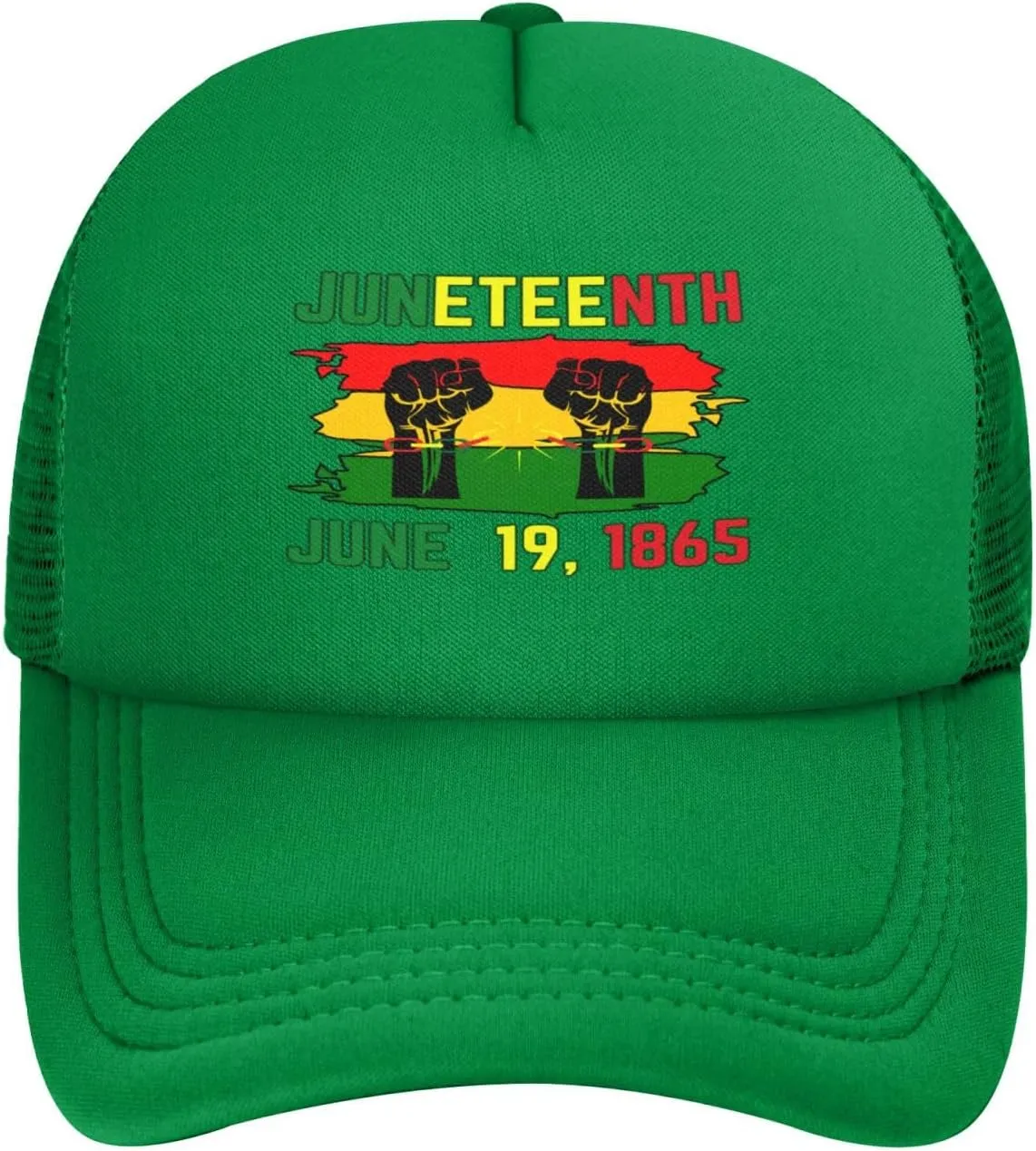 June 19th 1865 Juneteenth Baseball Cap Men Women Freedom Day Black-Pride Black History Month Mesh Cap Trucker Hat