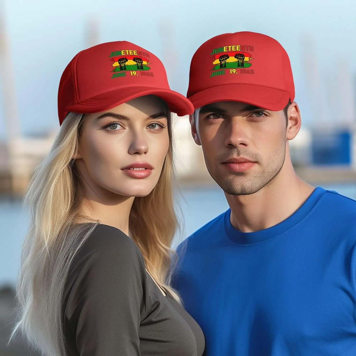 June 19th 1865 Juneteenth Baseball Cap Men Women Freedom Day Black-Pride Black History Month Mesh Cap Trucker Hat