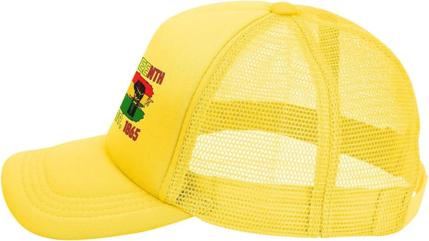 June 19th 1865 Juneteenth Baseball Cap Men Women Freedom Day Black-Pride Black History Month Mesh Cap Trucker Hat