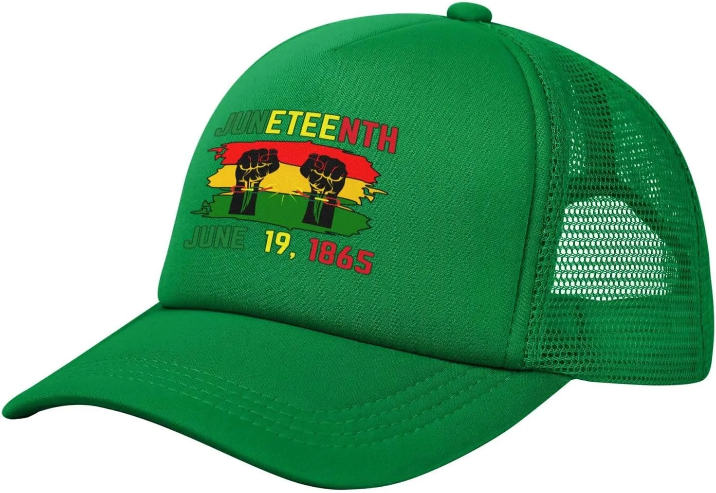 June 19th 1865 Juneteenth Baseball Cap Men Women Freedom Day Black-Pride Black History Month Mesh Cap Trucker Hat