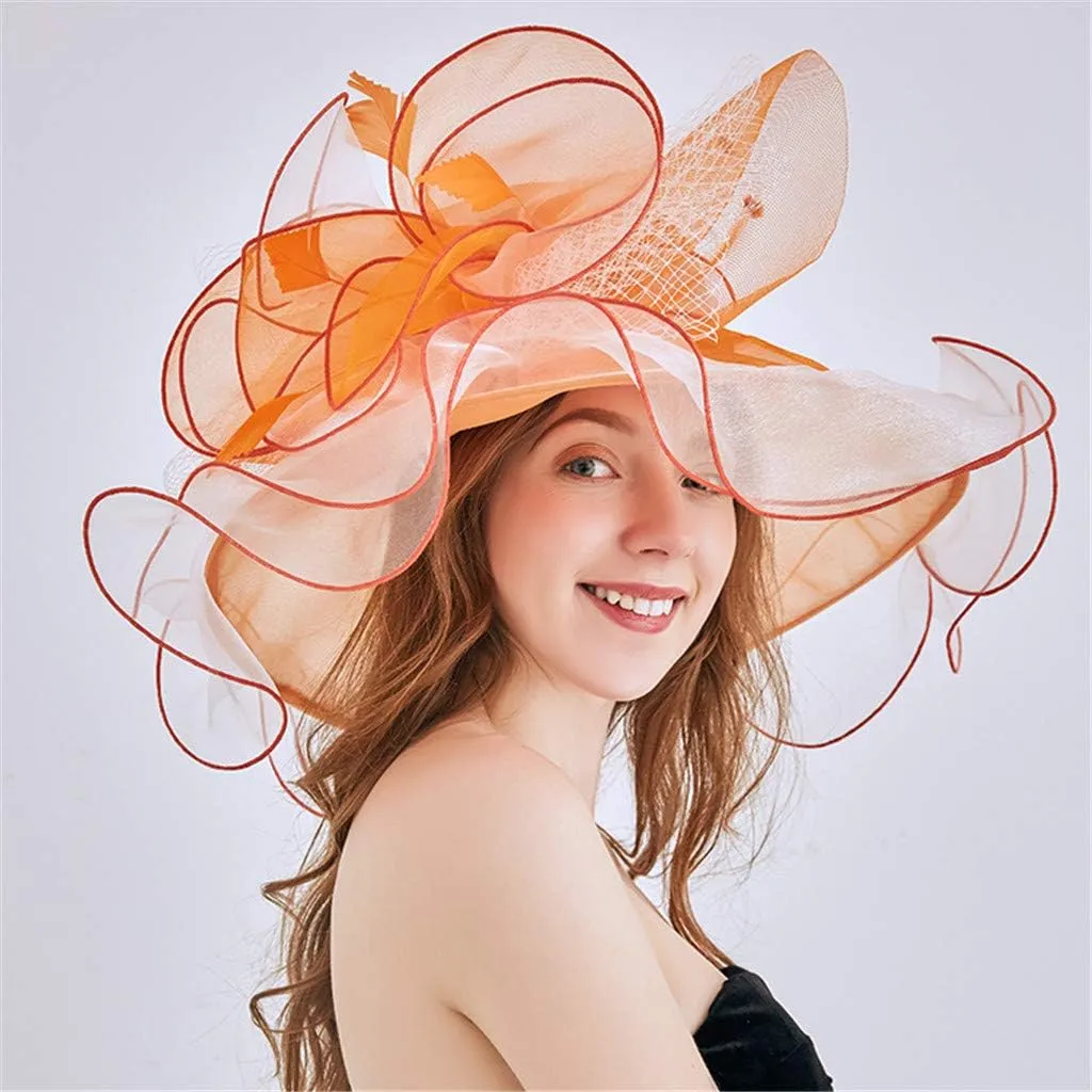 Kentuck𝚢-Derby Chruch Hats Fascinator Hat for Women Church Tea Party Derby Wedding Hat Outfits Derby Hat