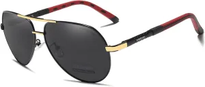 KINGSEVEN Classic Polarized Sunglasses for Men Women Retro Aluminum magnesium Sun glasses