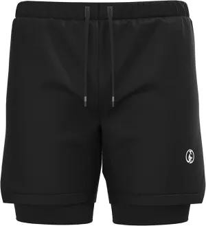Kombat Youth 2-in-1 Running Shorts, Quick Dry Fit Workout Shorts, Athletic Shorts, Lightweight Gym Yoga Training Shorts