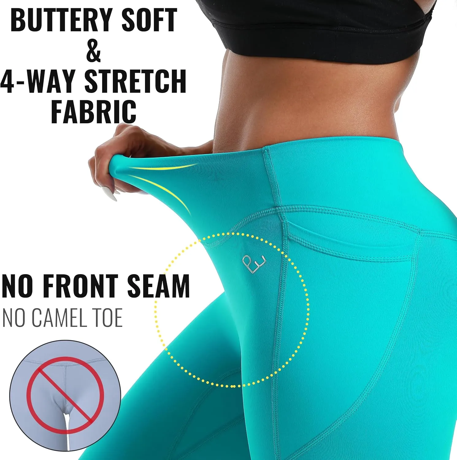 Leggings with Pockets for Women, Tummy Control High Waisted Activewear Leggings, Women's Workout Gym Yoga Pants