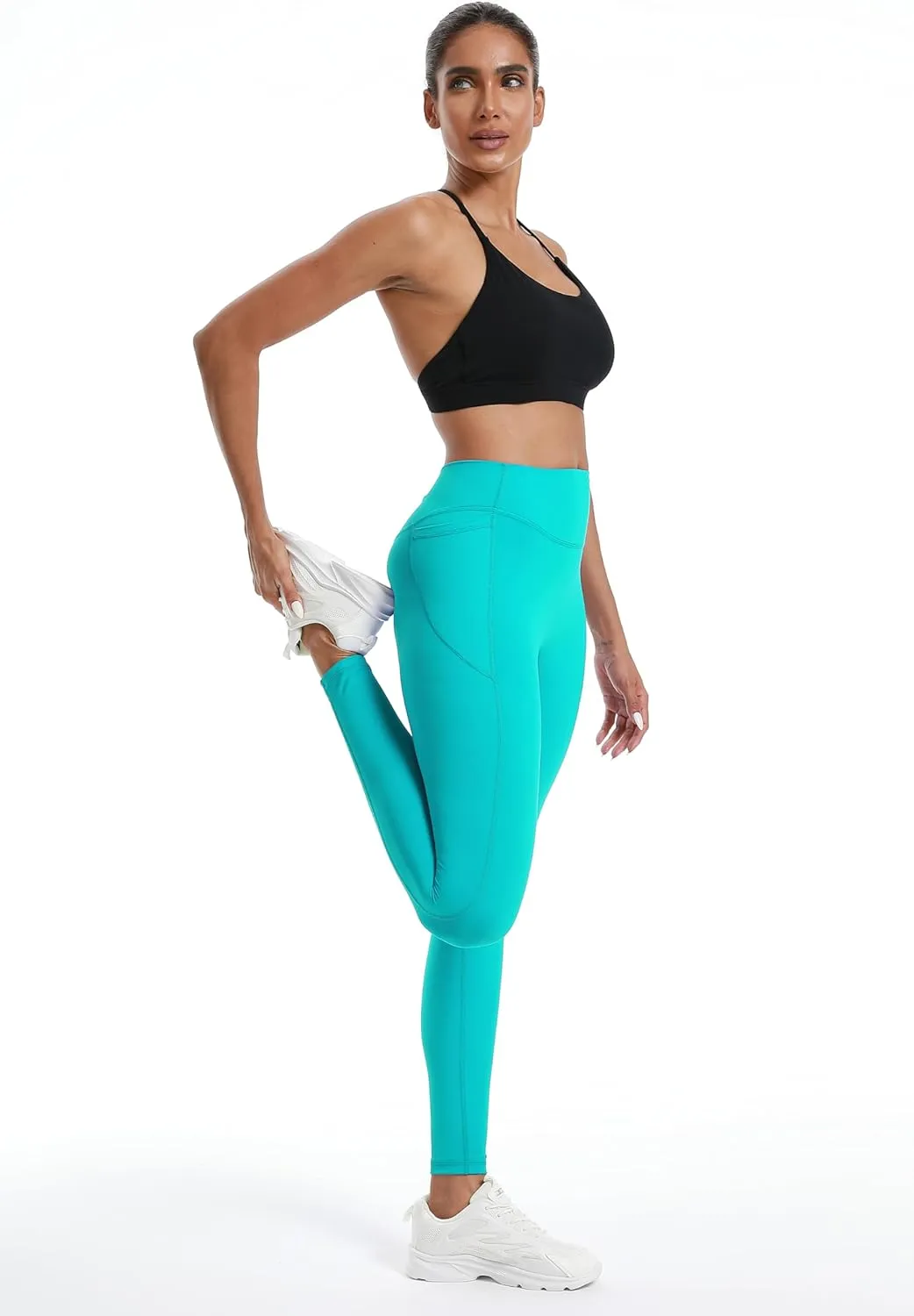 Leggings with Pockets for Women, Tummy Control High Waisted Activewear Leggings, Women's Workout Gym Yoga Pants