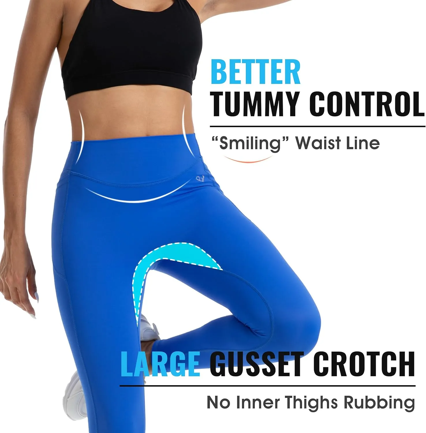 Leggings with Pockets for Women, Tummy Control High Waisted Activewear Leggings, Women's Workout Gym Yoga Pants