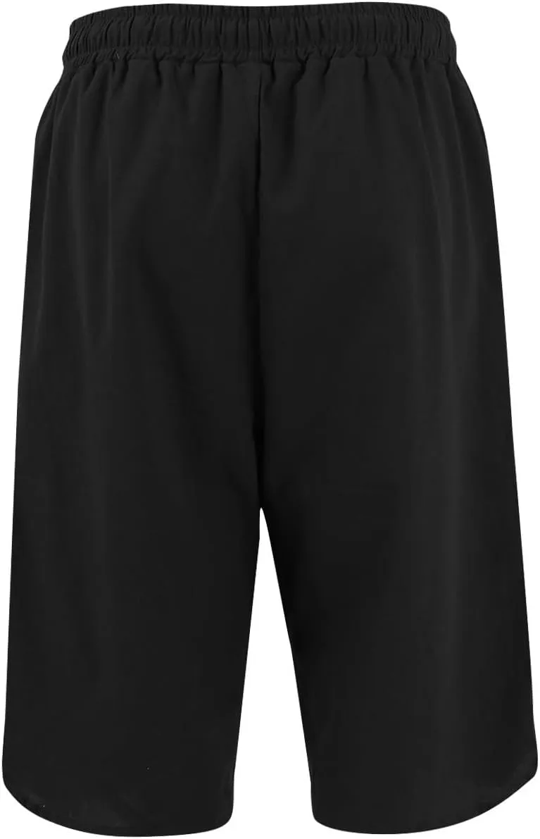 Linen Shorts for Women 2025 Knee Length Casual Summer Drawstring Waist Shorts Lightweight Loose Beach Pants