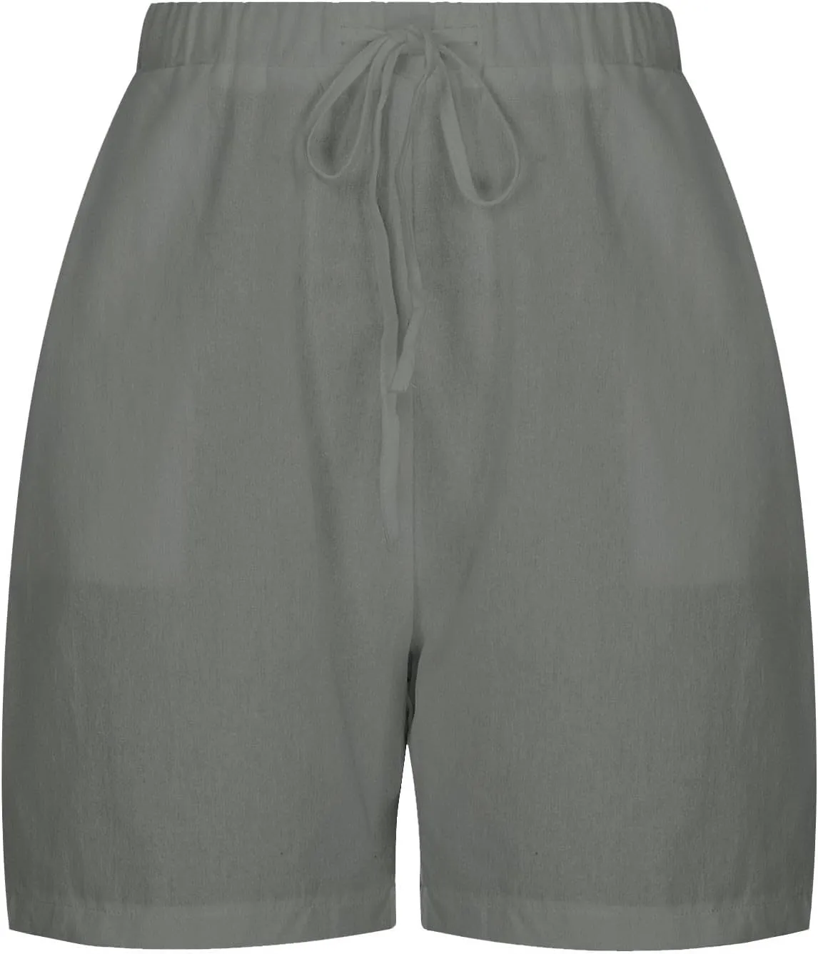 Linen Shorts for Women Casual Summer Shorts High Waisted Athletic Shorts Lounge Workout Drawstring Shorts with Pocket