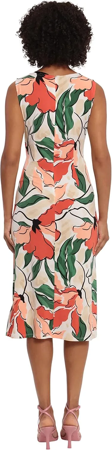 Maggy London Women's Sleeveless Matte Jersey Dress Vacation Occasion Event Guest of