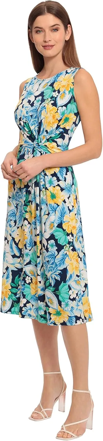 Maggy London Women's Sleeveless Matte Jersey Dress Vacation Occasion Event Guest of