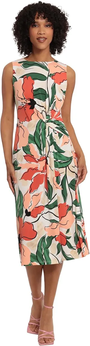 Maggy London Women's Sleeveless Matte Jersey Dress Vacation Occasion Event Guest of