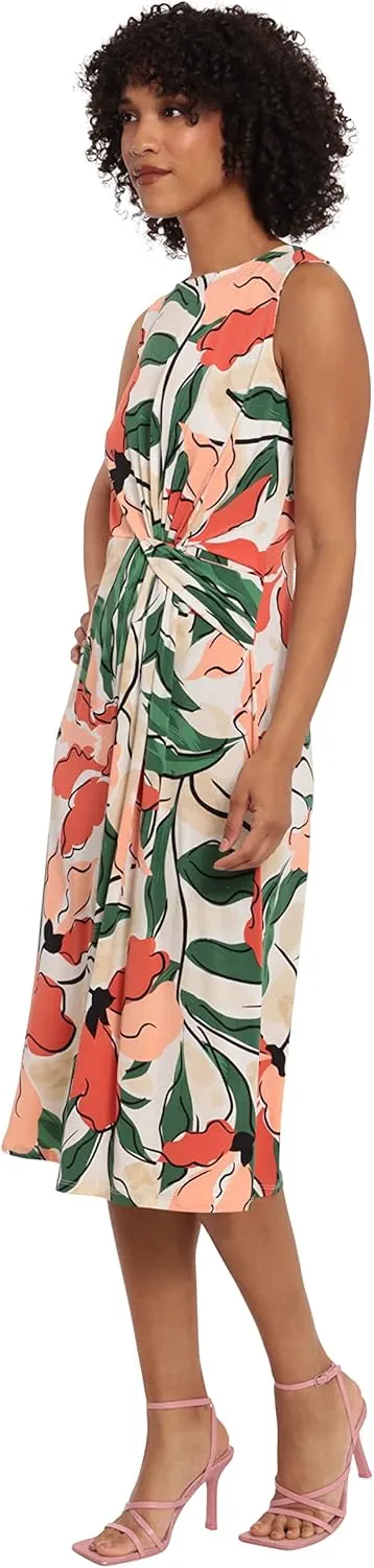 Maggy London Women's Sleeveless Matte Jersey Dress Vacation Occasion Event Guest of