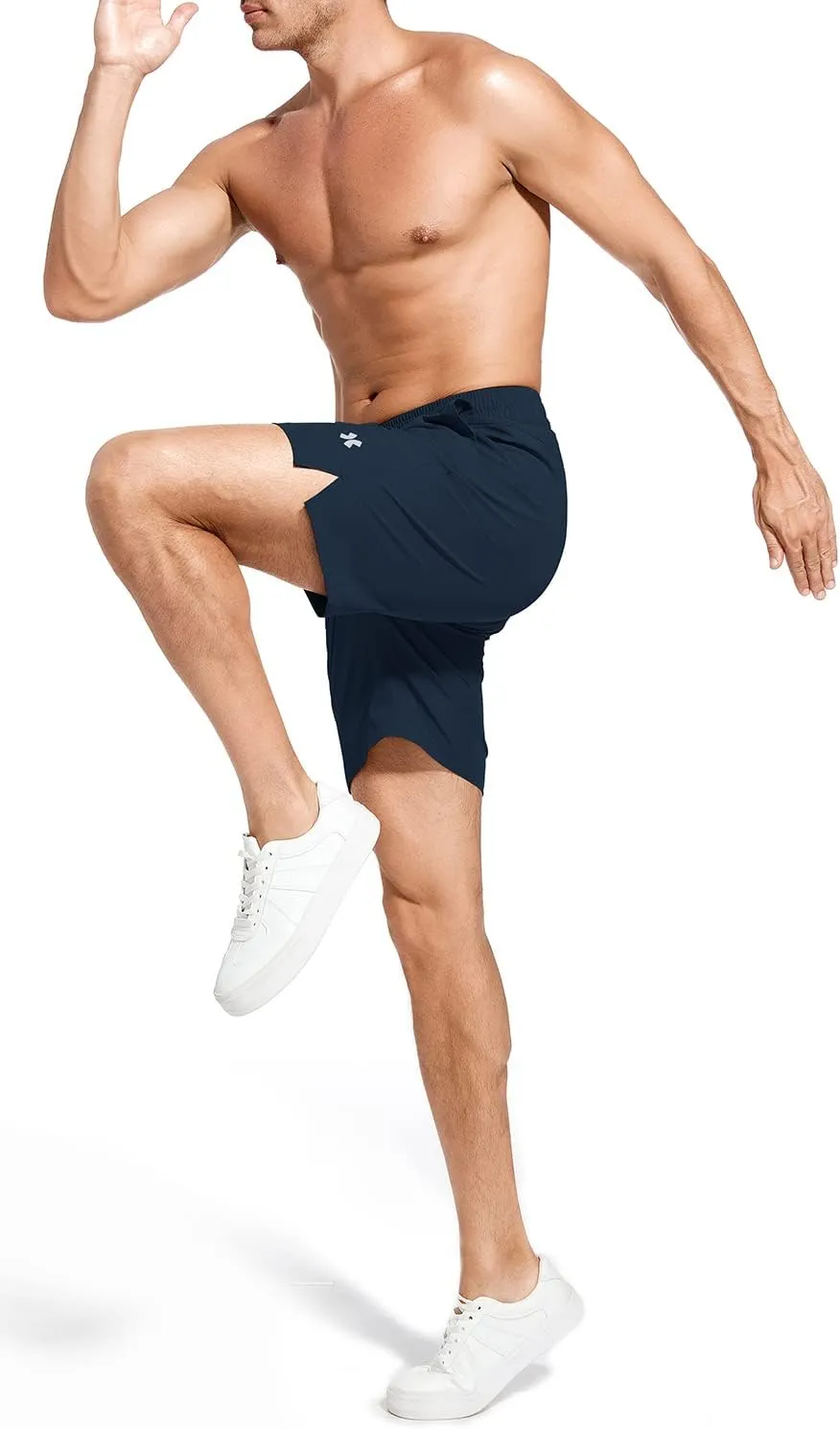 Men's Active Shorts Quick-Dry Drawstring Waist Athletic Shorts Gym Training Running Shorts with Pockets