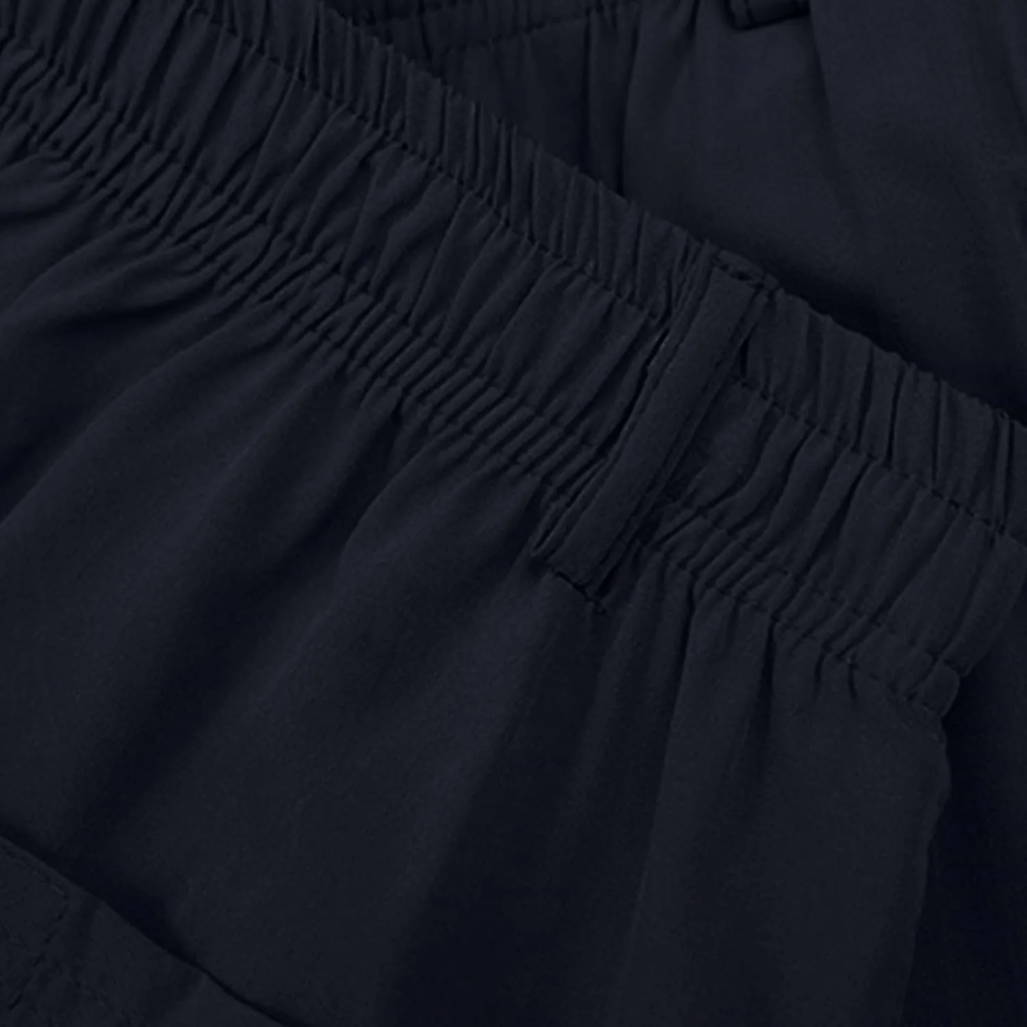 Men's Classic-Fit Wrinkle-Resistant Pleated Chino Pant Fashion Leisure Solid Color Straight Elastic Waist Trousers