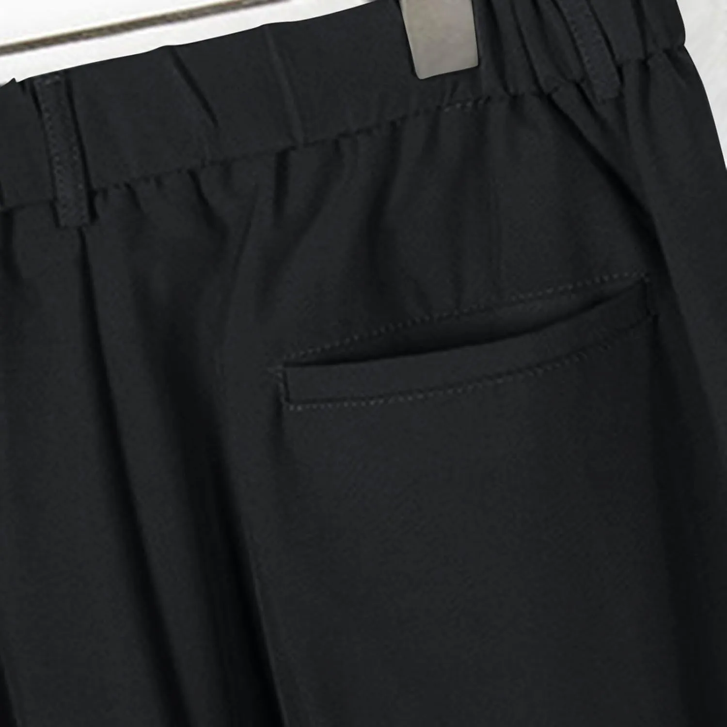 Mens Dress Pants Regular Fit Stretch Classic-Fit Business Casual Suit Straight-Leg Trousers Front-Pleated with Pockets
