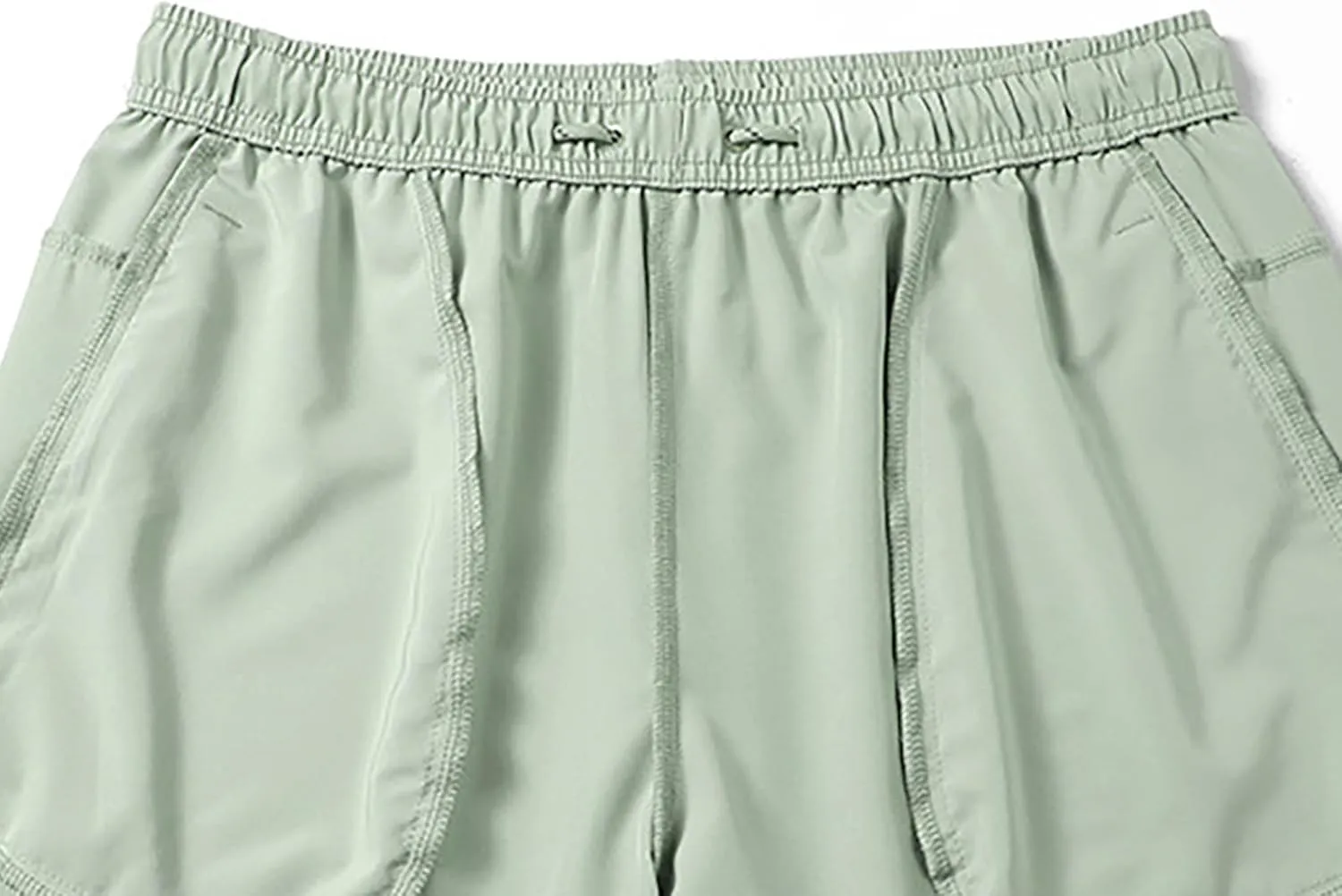 Mens Gym Shorts Quick Dry Breathable Running Shorts Elastic Drawstring Waist Summer Workout Pants with Zipper Pocket