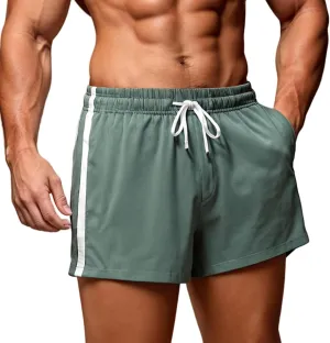 Mens Quick Dry Shorts 5 Inch Lightweight Drawstring Waist Athletic Short Casual Summer Beach Workout Running Shorts