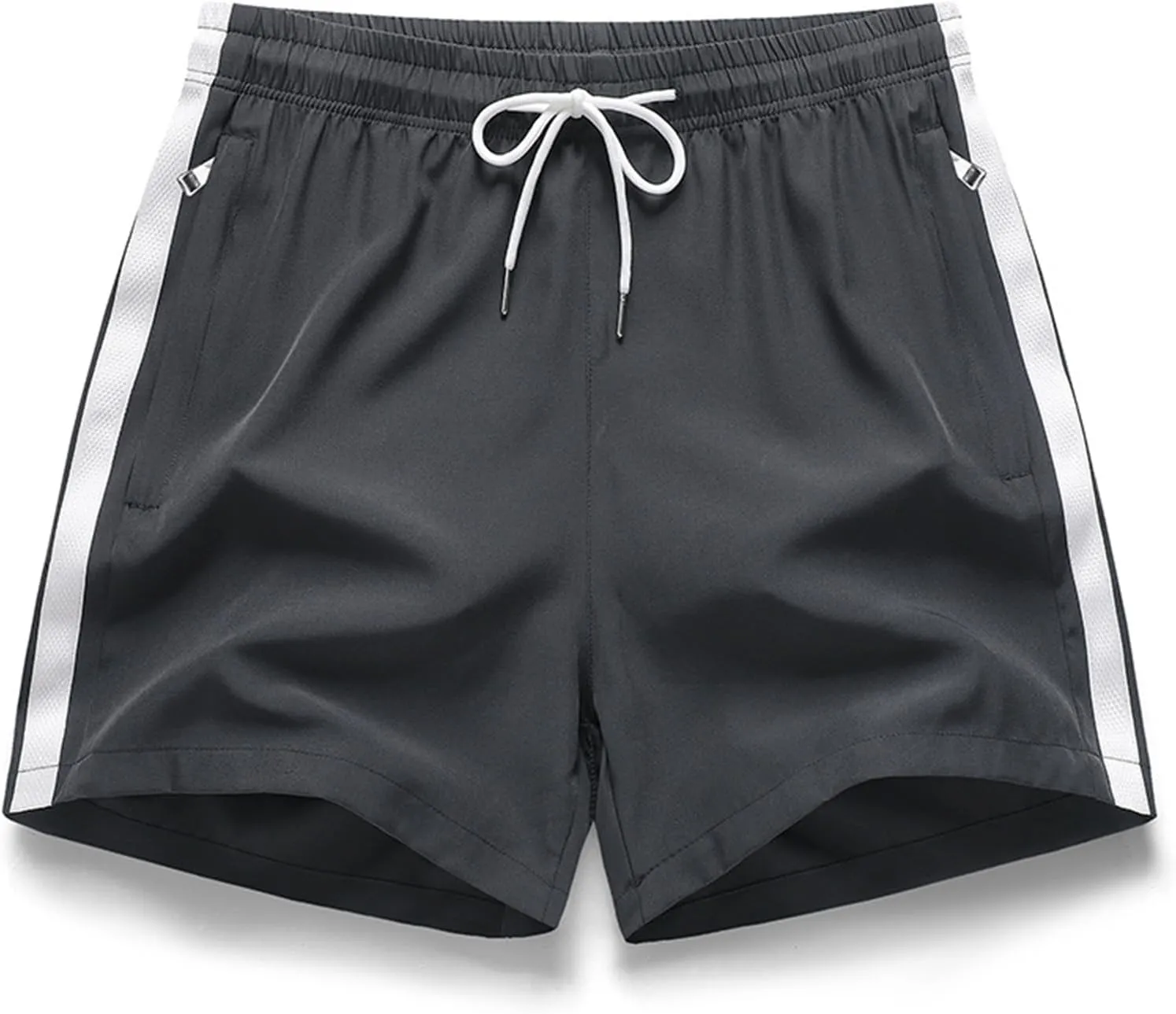Mens Quick Dry Shorts 5 Inch Lightweight Drawstring Waist Athletic Short Casual Summer Beach Workout Running Shorts