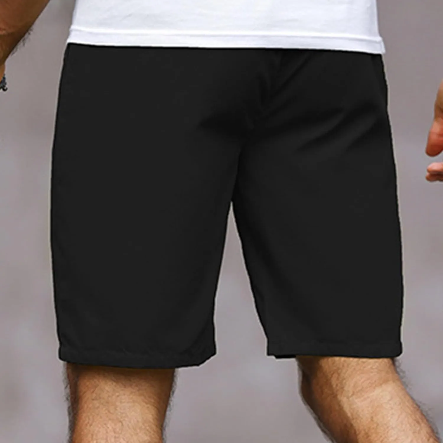 Men's Running Athletic Shorts Casual Straight Leg Drawstring Waist Workout Short Pant Summer Quick Dry Beach Shorts