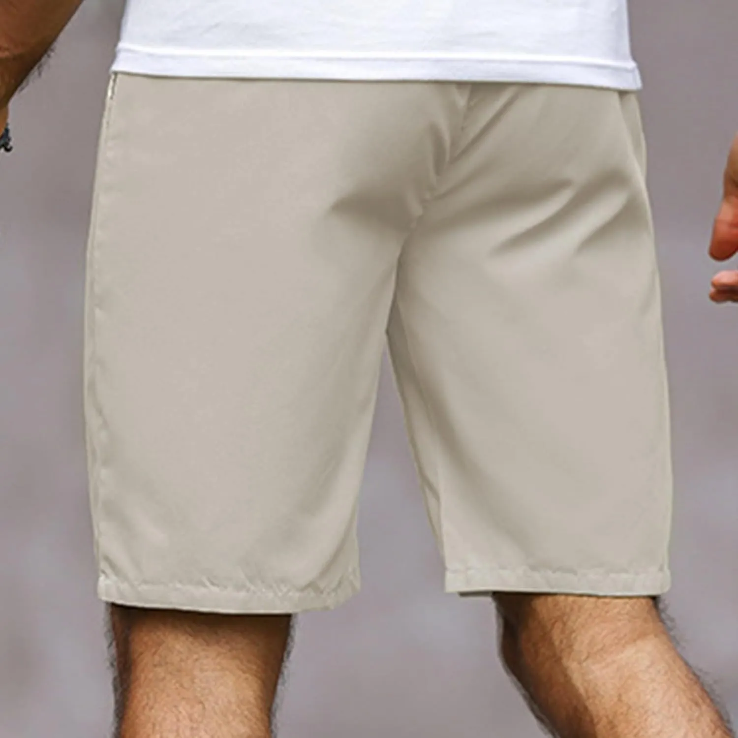 Men's Running Athletic Shorts Casual Straight Leg Drawstring Waist Workout Short Pant Summer Quick Dry Beach Shorts