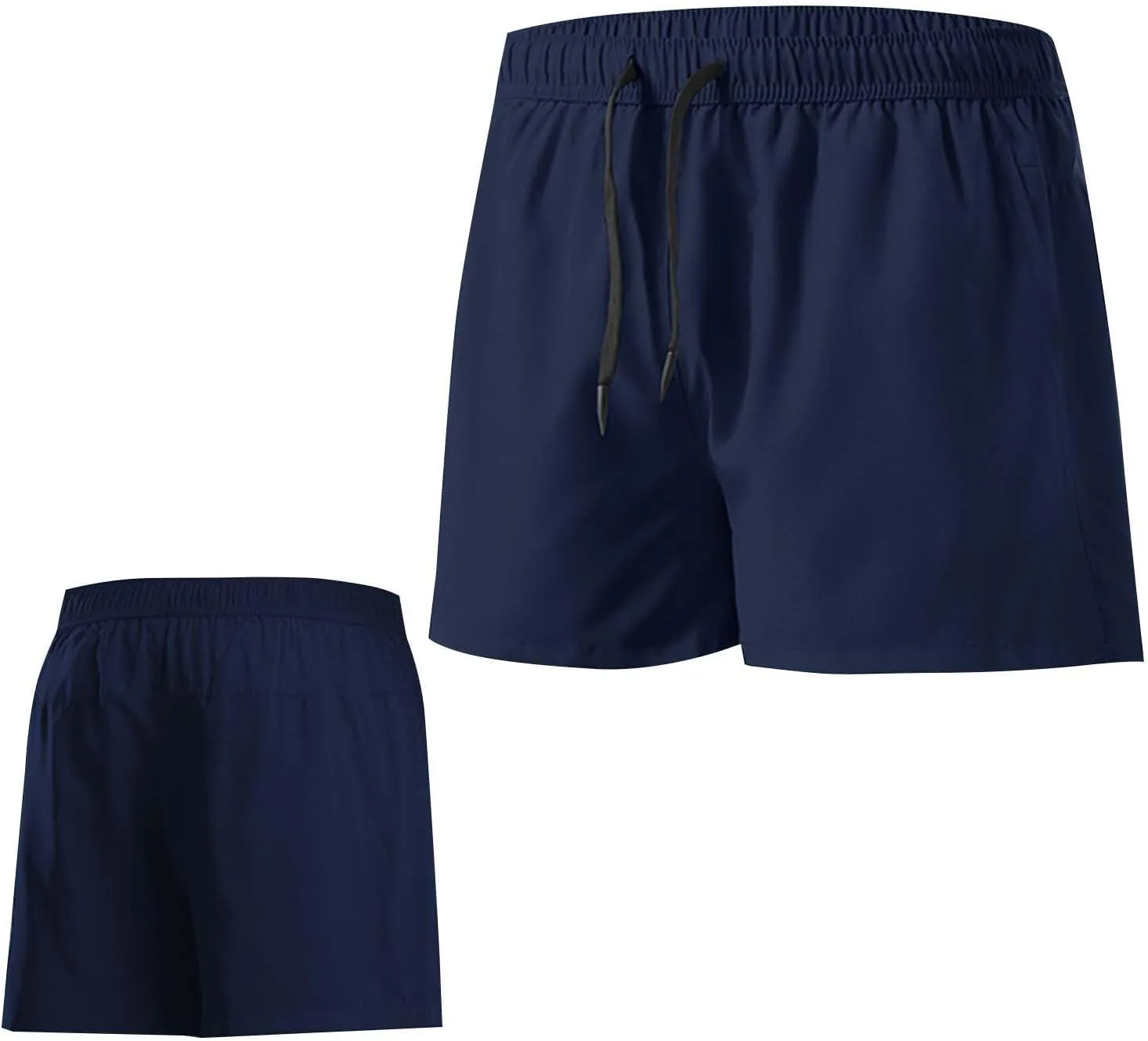 Mens Shorts 5 inch Lightweight Drawstring Waist Athletic Shorts Quick Dry Beach Gym Workout Running Casual Pant