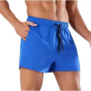 Mens Shorts 5 inch Lightweight Drawstring Waist Athletic Shorts Quick Dry Beach Gym Workout Running Casual Pant