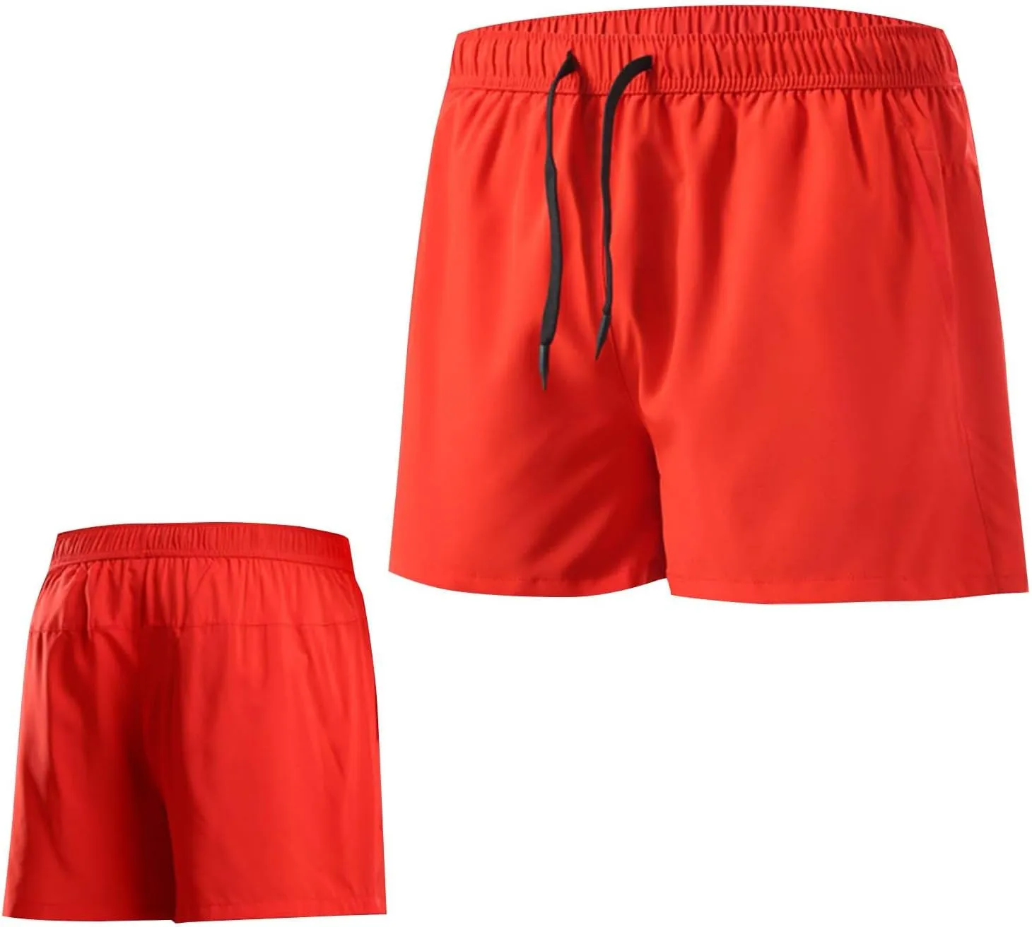 Mens Shorts 5 inch Lightweight Drawstring Waist Athletic Shorts Quick Dry Beach Gym Workout Running Casual Pant
