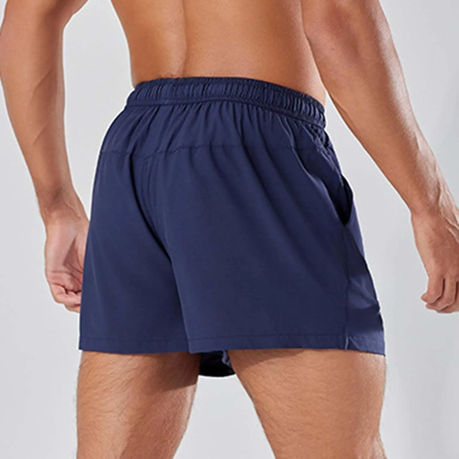 Mens Shorts 5 inch Lightweight Drawstring Waist Athletic Shorts Quick Dry Beach Gym Workout Running Casual Pant