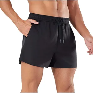 Mens Shorts 5 inch Lightweight Drawstring Waist Athletic Shorts Quick Dry Beach Gym Workout Running Casual Pant