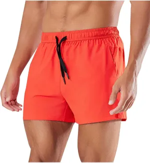 Mens Shorts 5 inch Lightweight Drawstring Waist Athletic Shorts Quick Dry Beach Gym Workout Running Casual Pant