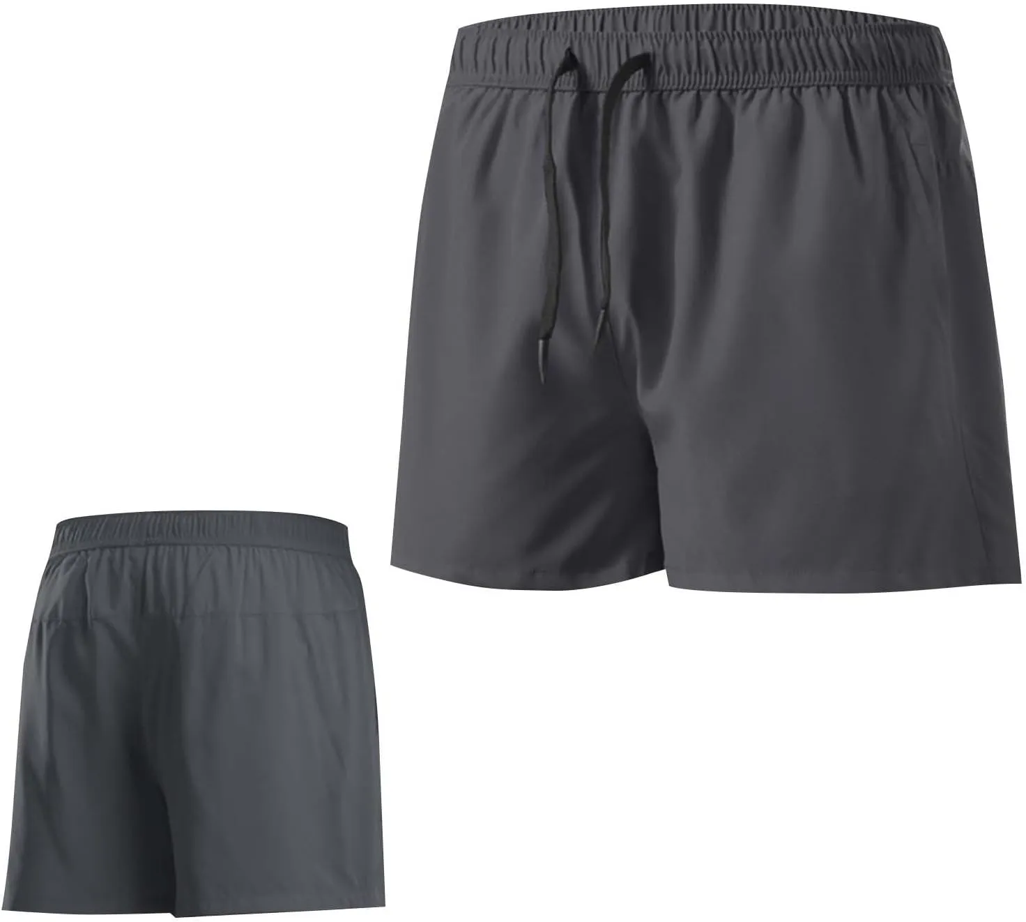 Mens Shorts 5 inch Lightweight Drawstring Waist Athletic Shorts Quick Dry Beach Gym Workout Running Casual Pant