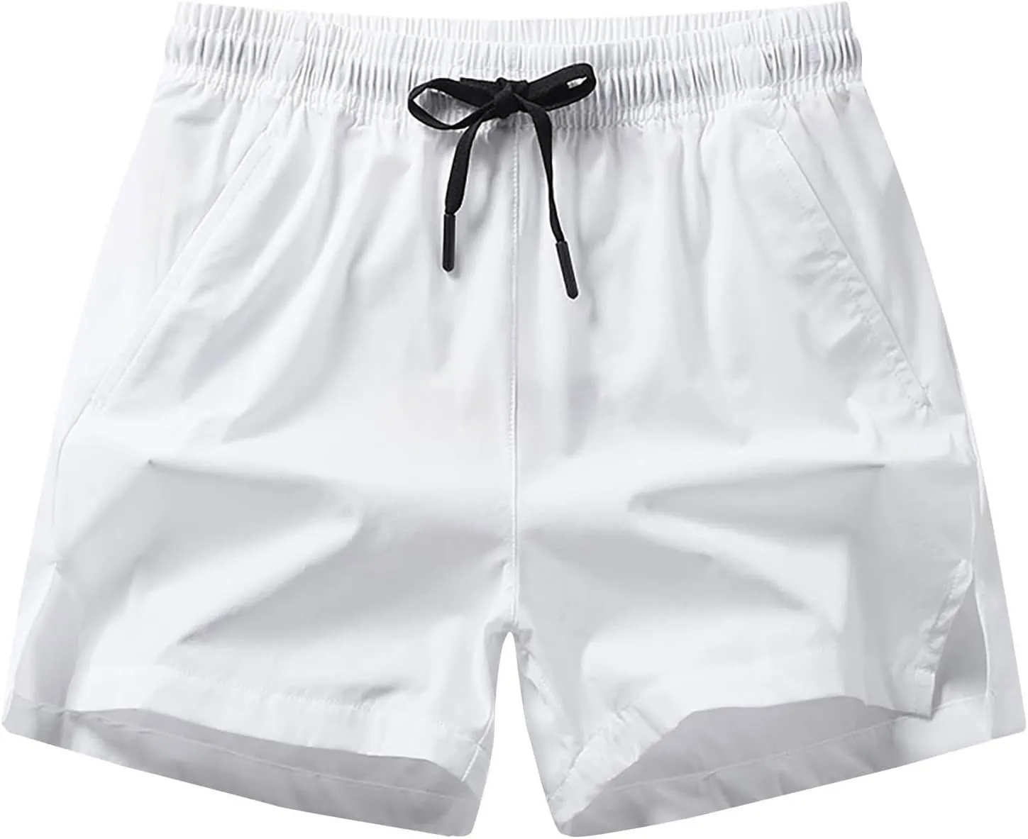 Mens Shorts Lightweight Drawstring Waist Athletic Short Summer Quick Dry Beach Gym Workout Running Casual Shorts