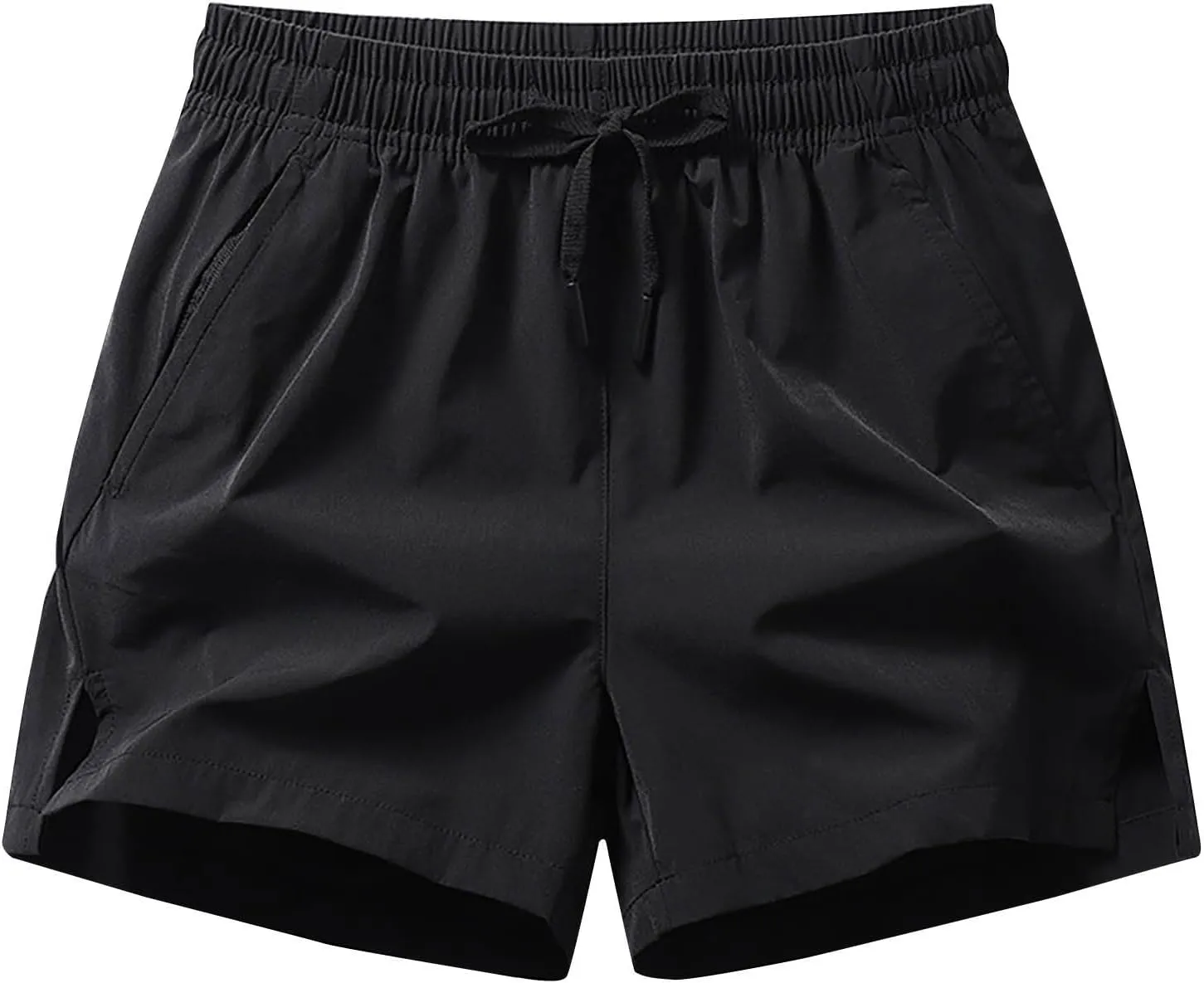 Mens Shorts Lightweight Drawstring Waist Athletic Short Summer Quick Dry Beach Gym Workout Running Casual Shorts