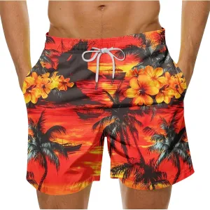 Mens Shorts Lightweight Drawstring Waist Athletic Shorts Summer Quick Dry Beach Gym Workout Running Casual Shorts