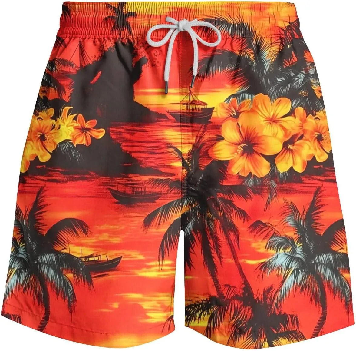 Mens Shorts Lightweight Drawstring Waist Athletic Shorts Summer Quick Dry Beach Gym Workout Running Casual Shorts