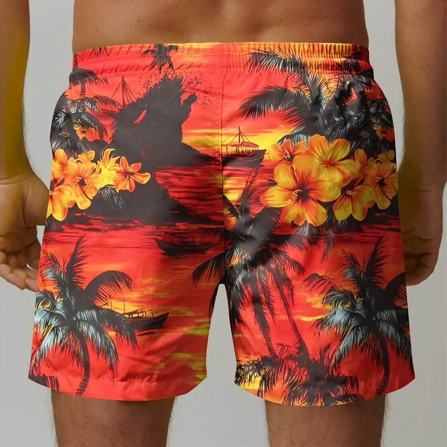 Mens Shorts Lightweight Drawstring Waist Athletic Shorts Summer Quick Dry Beach Gym Workout Running Casual Shorts