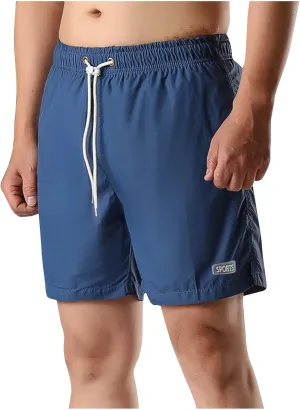 Mens Shorts Summer Quick Dry Gym Running Workout Shorts Classic Fit Elastic Drawstring Waist Soild Color Casual Shorts