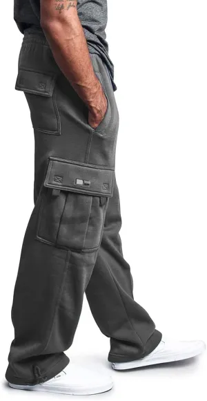 Mens Sweatpants Tall Men Outdoor Cargo Pant Lightweight Tactical Pant Hiking Jogger Classic Fit Multi Pockets 2024