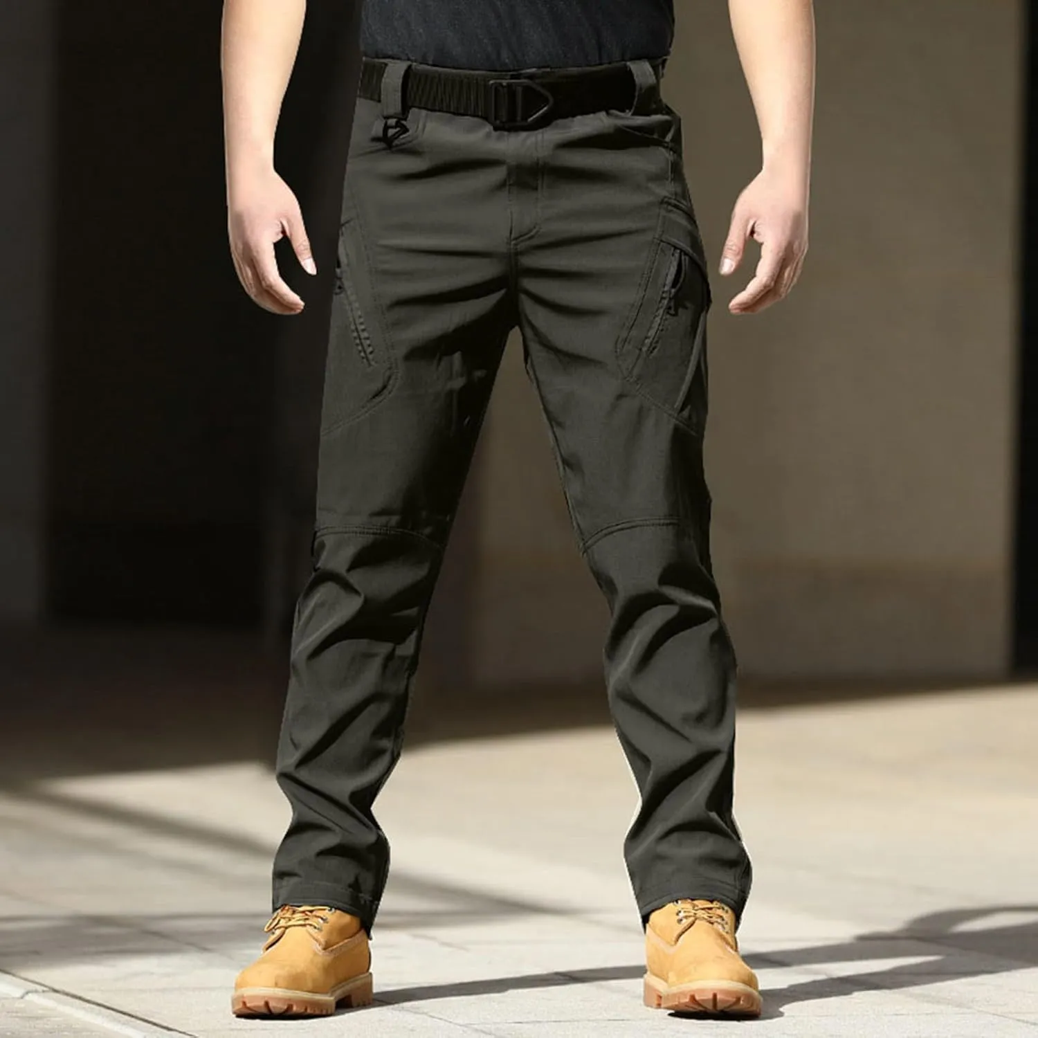 Men's Tactical Pants Classic Fit Cargo Pants Joggers Running Workout Gym Track Golf Pants Work Trousers